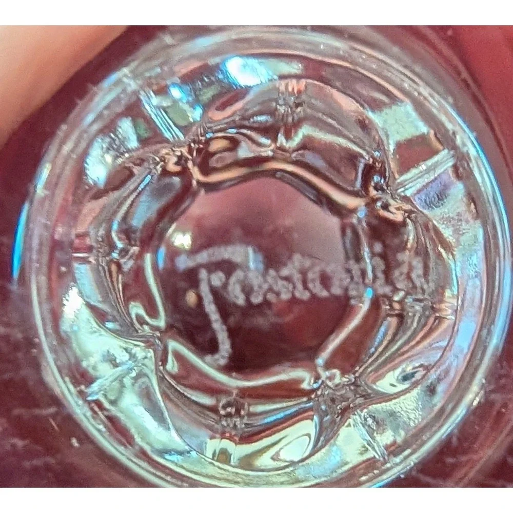 Vintage Fostoria‎ Etched Wheat Water Goblet Glasses Set of 4 Approx. 6